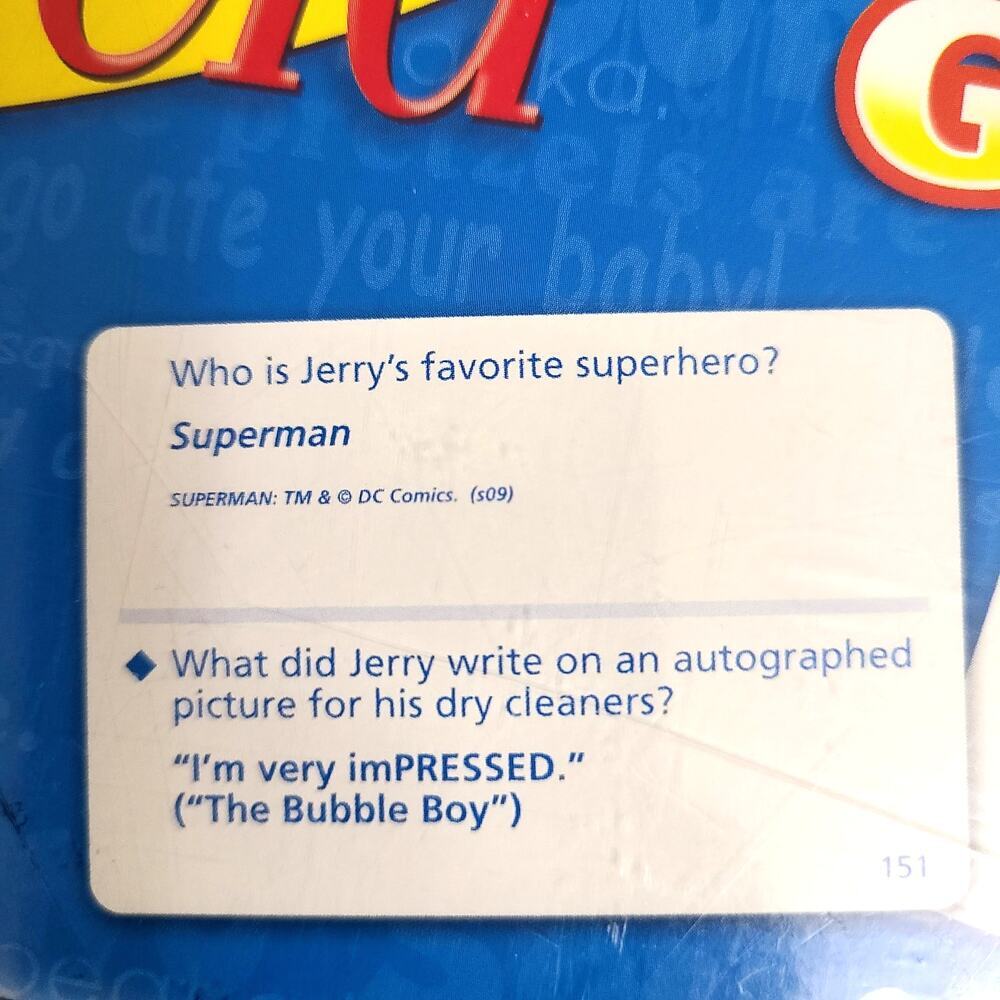 Seinfeld Trivia Game NEW Minor Box Damage - Picture 7 of 8